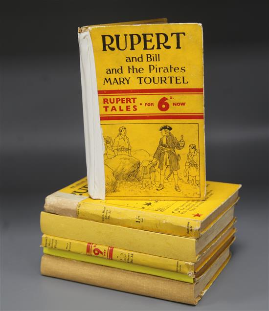 Tourtell, Mary - Rupert Little Bear Library, numbers 14,21,28,36,38 and 40, 8vo, yellow boards, some split